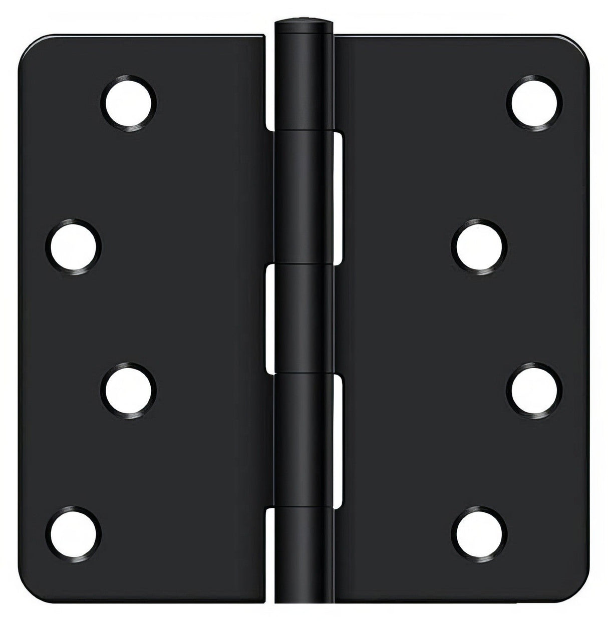 Deltana S44R4 4" x 4" Plain Bearing 1/4" Radius Corner Door Hinge - Pair