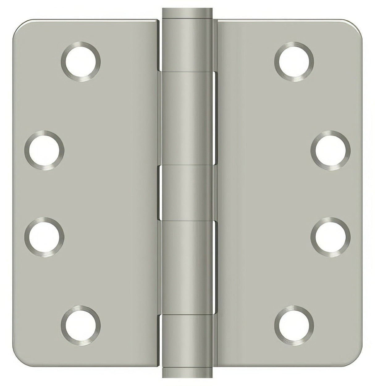 Deltana S44R4HD 4" x 4" Plain Bearing 1/4" Radius Corner Door Hinge - Pair