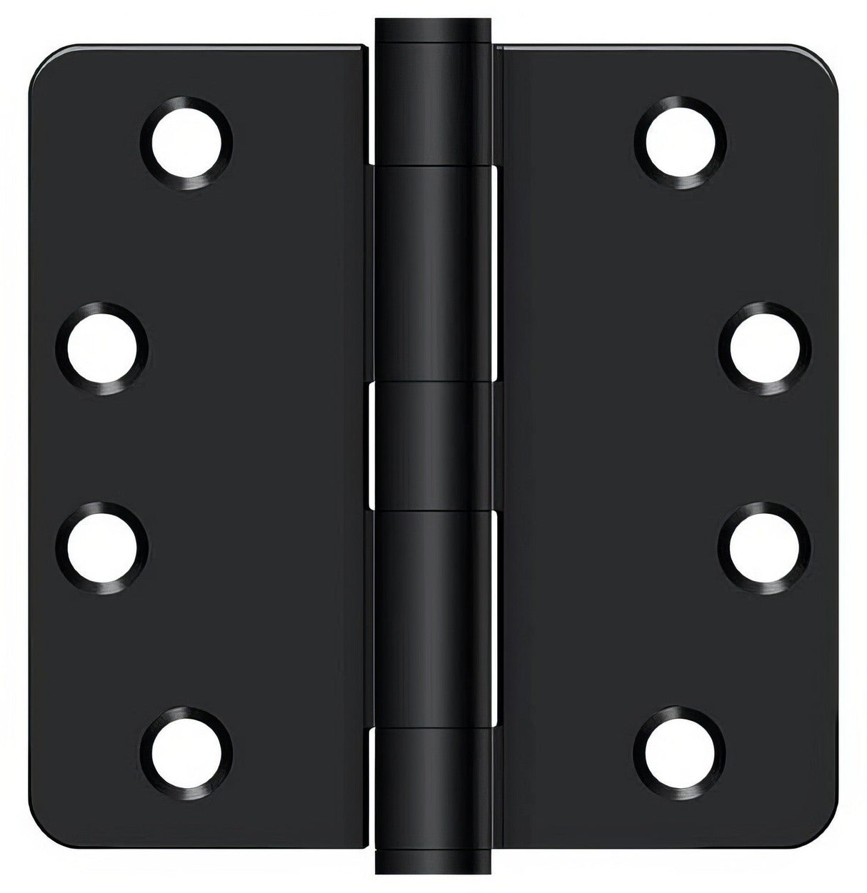 Deltana S44R4HD 4" x 4" Plain Bearing 1/4" Radius Corner Door Hinge - Pair
