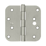 Deltana S44R5 4" x 4" x 5/8" Security Radius Steel Door Hinge