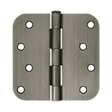 Deltana S44R5 4" x 4" Plain Bearing 5/8" Radius Corner Door Hinge - Pair