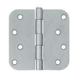 Deltana S44R5 4" x 4" Plain Bearing 5/8" Radius Corner Door Hinge - Pair