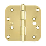 Deltana S44R5 4" x 4" x 5/8" Security Radius Steel Door Hinge