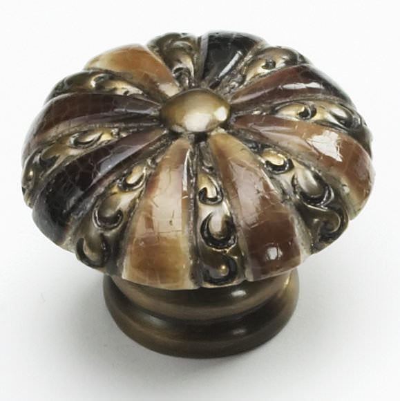 Schaub and Company 853 Precious Inlay Series 1-3/8" Diameter Designer Cabinet Knob
