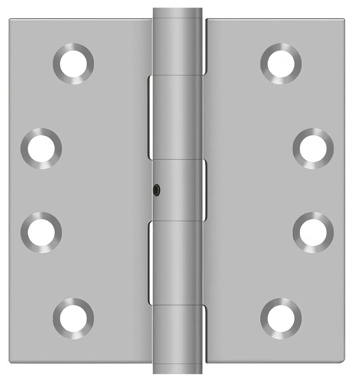 Deltana SS44NU32D 4" x 4" Stainless Steel Square Corner Ball Bearing Door Hinge