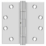 Deltana SS45NBU 4-1/2" x 4-1/2" Stainless Steel Square Corner Ball Bearing Door Hinge NRP