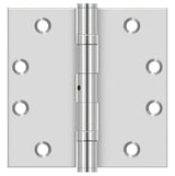 Deltana SS45NBU 4-1/2" x 4-1/2" Stainless Steel Square Corner Ball Bearing Door Hinge NRP