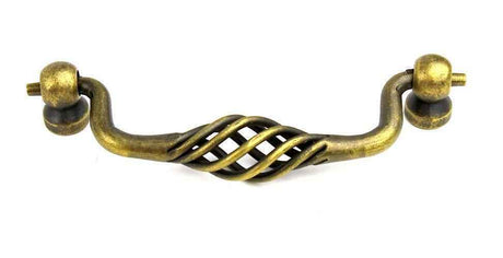 Century Hardware 44037 Orleans 4" Centers Wrought Iron Drop Down Cabinet Pull