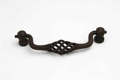Century Hardware 44037 Orleans 4" Centers Wrought Iron Drop Down Cabinet Pull