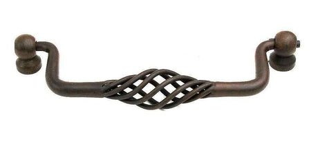 Century Hardware 44038 Orleans 5" Centers Wrought Iron Drop Down Cabinet Pull