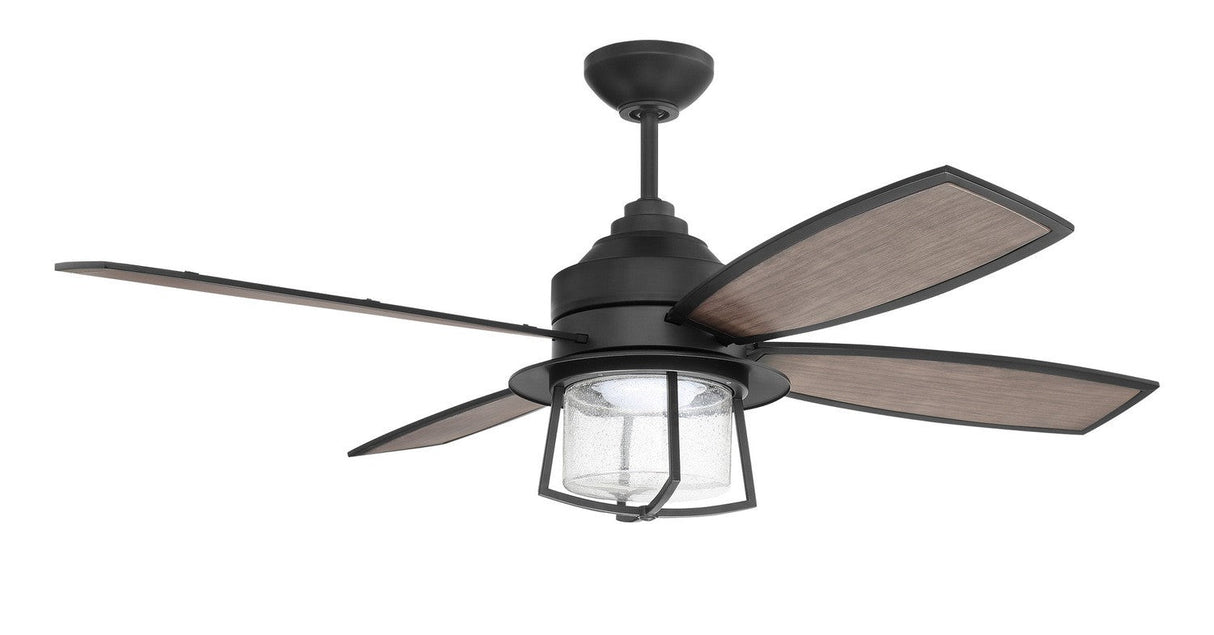 Craftmade WAT52FB4 52" Waterfront Indoor/Outdoor Ceiling Fan in Flat Black