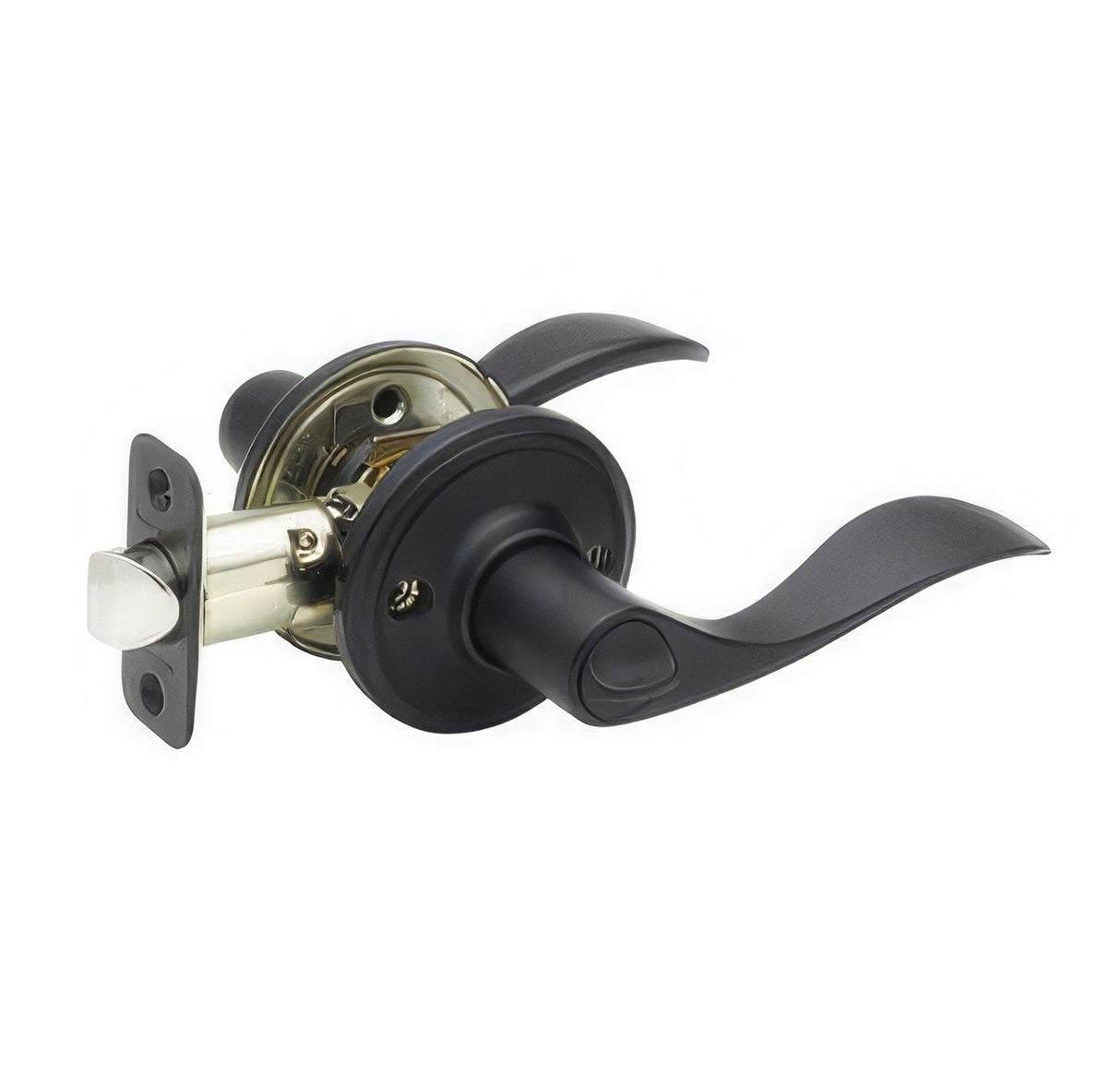 Copper Creek WL2231 Waverlie Push Button Privacy Door Lever